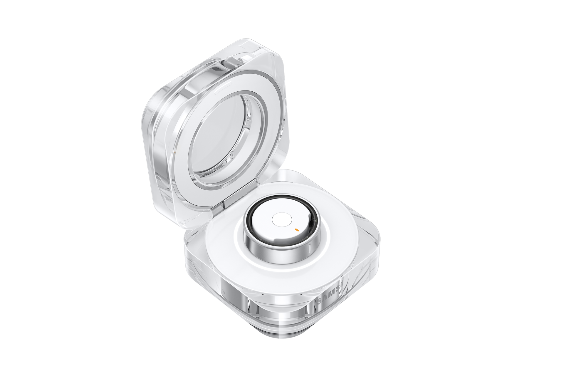 opened-w--ring Titanium Silver